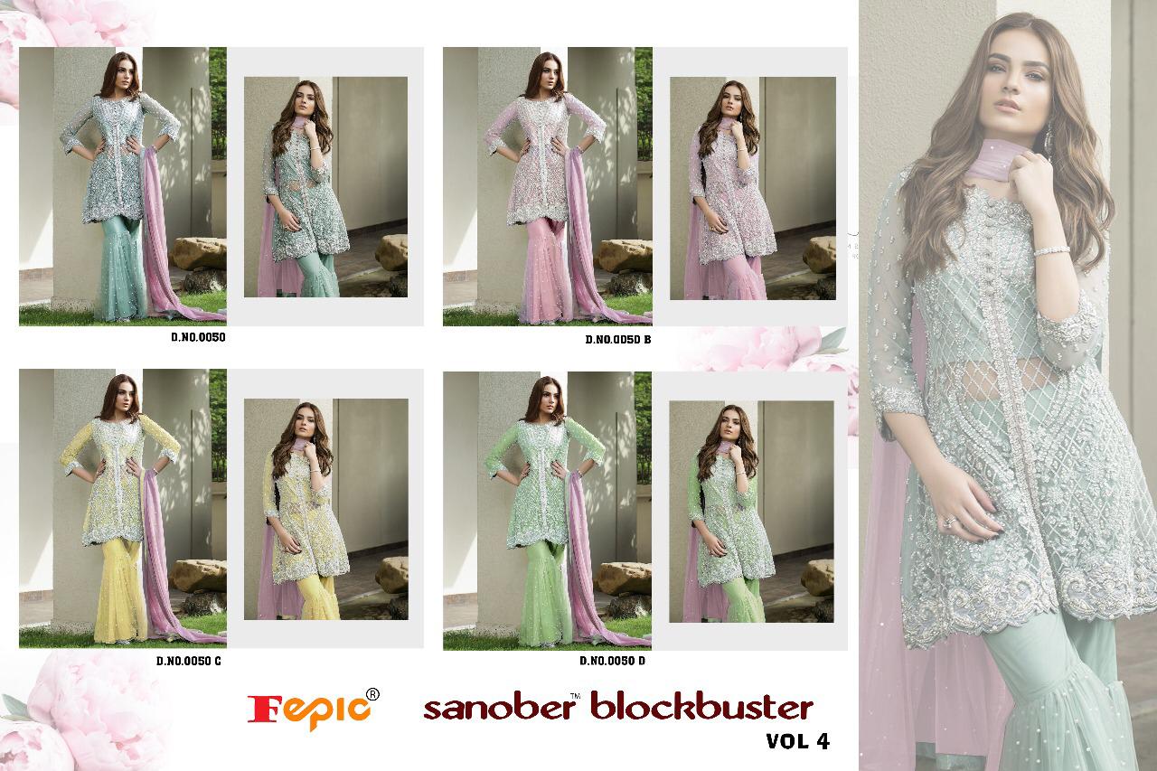 FEPIC sanober blockbuster vol 4 beautiful heavy party wear salwar kameez collection