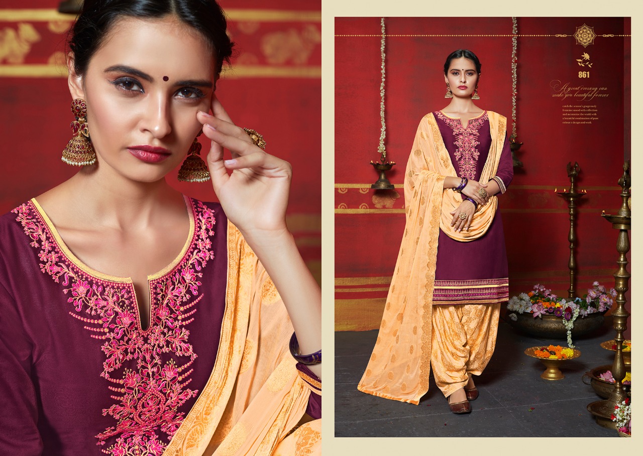 Kajree fashion presenting rivaaz by patiyala vol 2 simple casual wear salwar kameez collection