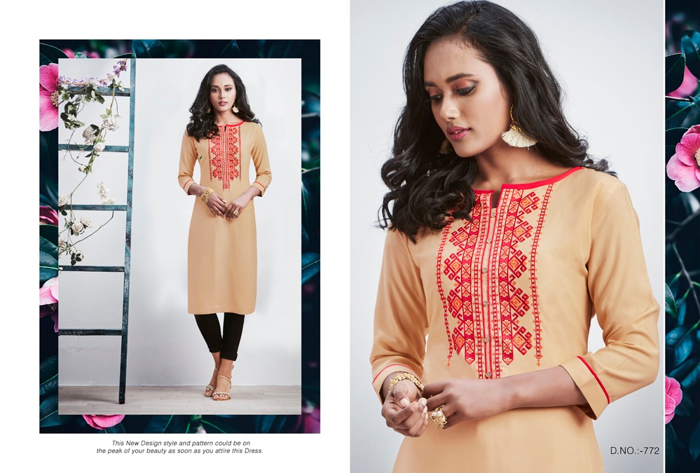 Kajree lily vol 12 daily wear straight Kurties Collection Supplier