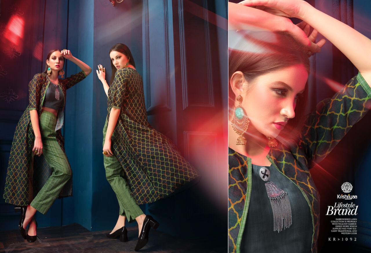 Krishriyaa fashion presents mAJESTIC mesmerising Collection of kurtis