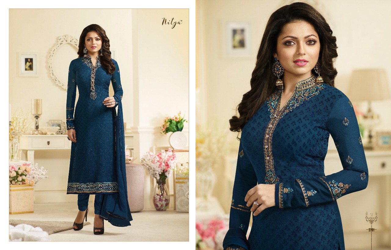 LT fabrics nitya vol 127 beautiful collection of salwar kameez