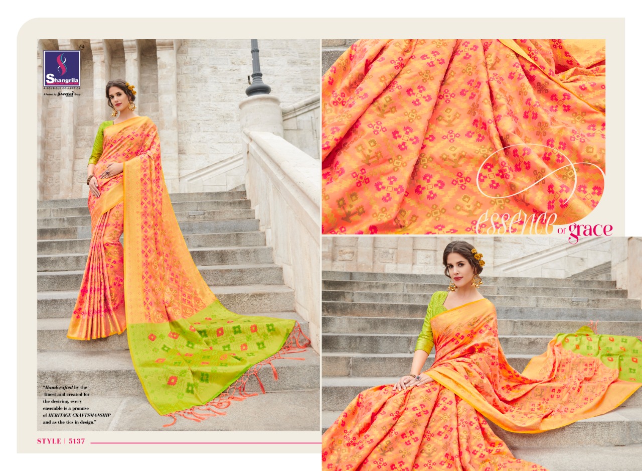 Shangrila kanthakala silk beautiful traditional style sarees collection