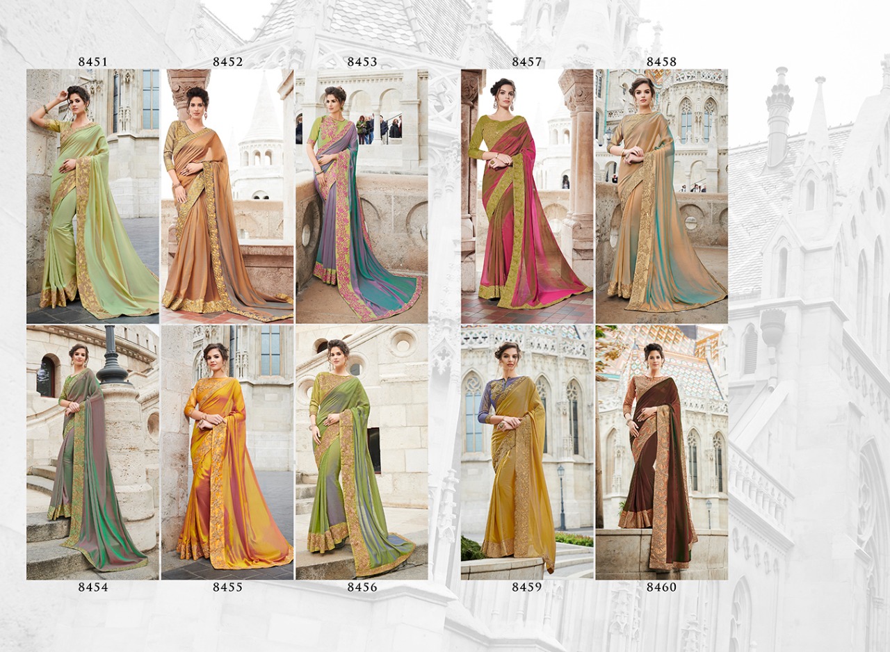 Shangrila presenting heroine party wear designer concept sarees