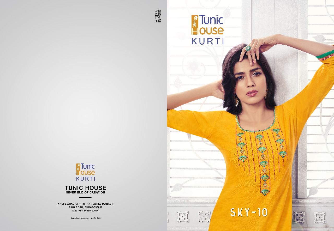 Tunic house sky 10 Ready to wear casual kurtis concept