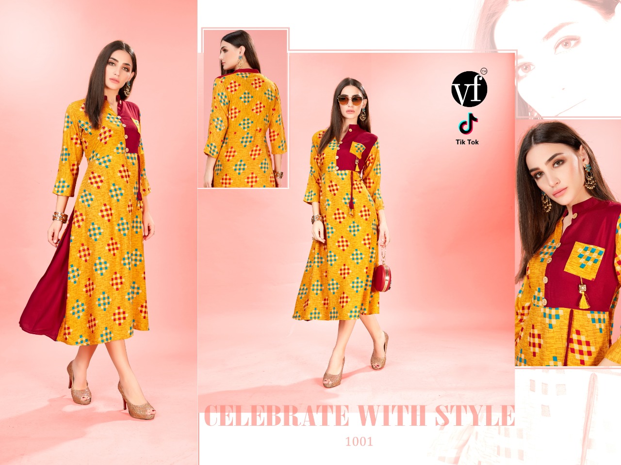 VF India tiK tok casual wear kurtis collection