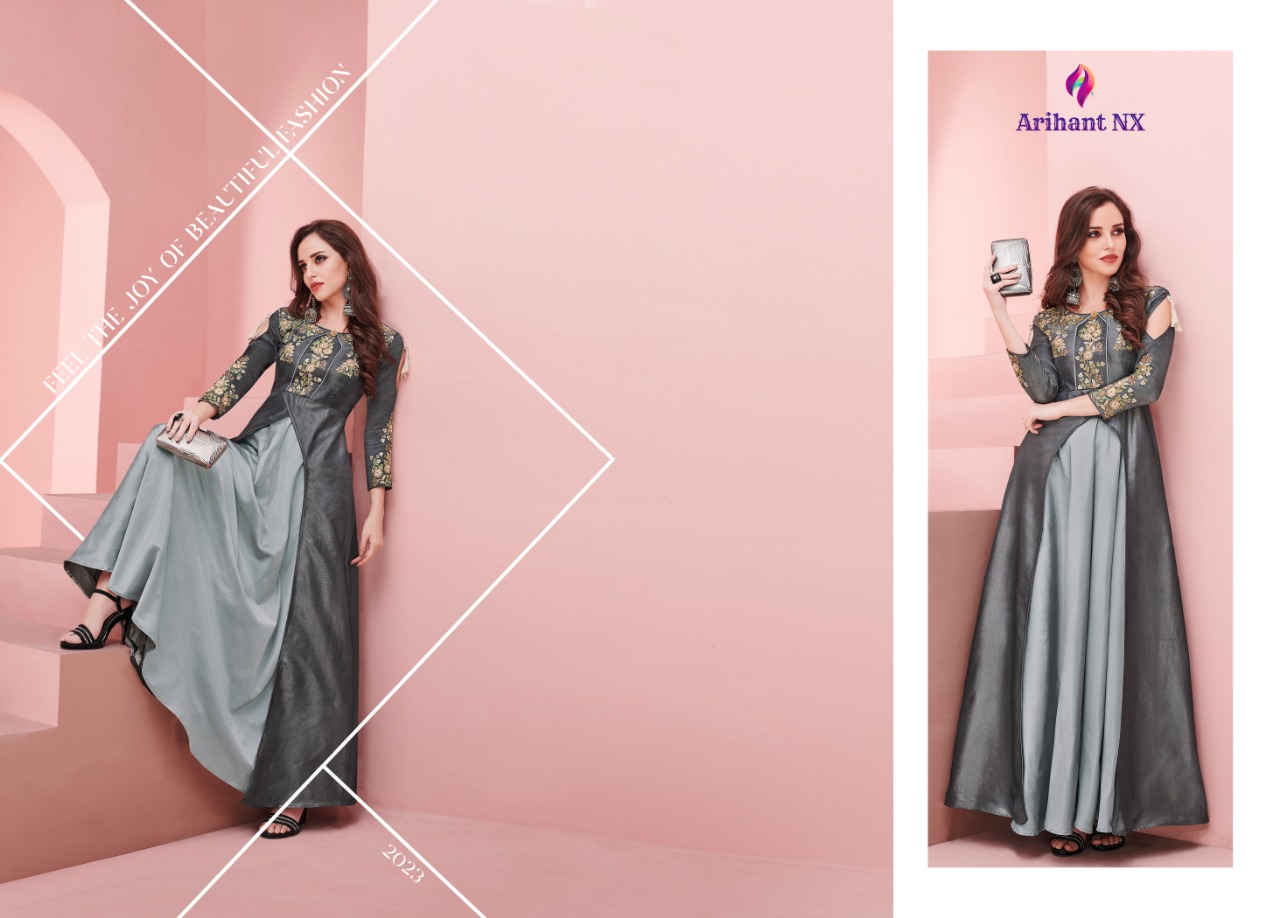 Arihant designer presenting FLORET vol 4 designer party wear concept of gowns