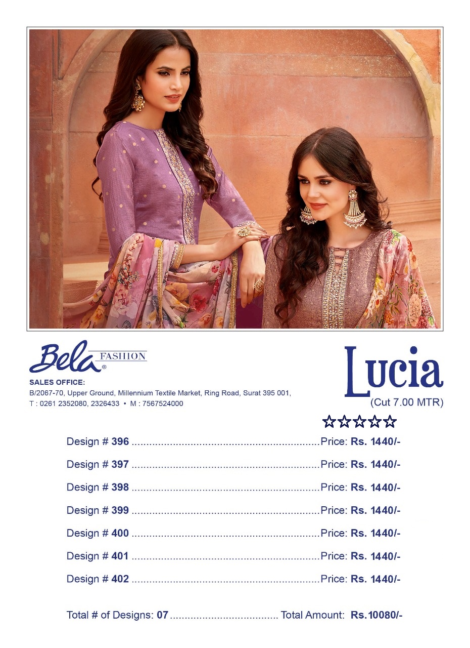 Bela fashion presents lucia Beautiful simple printed salwar kameez collection