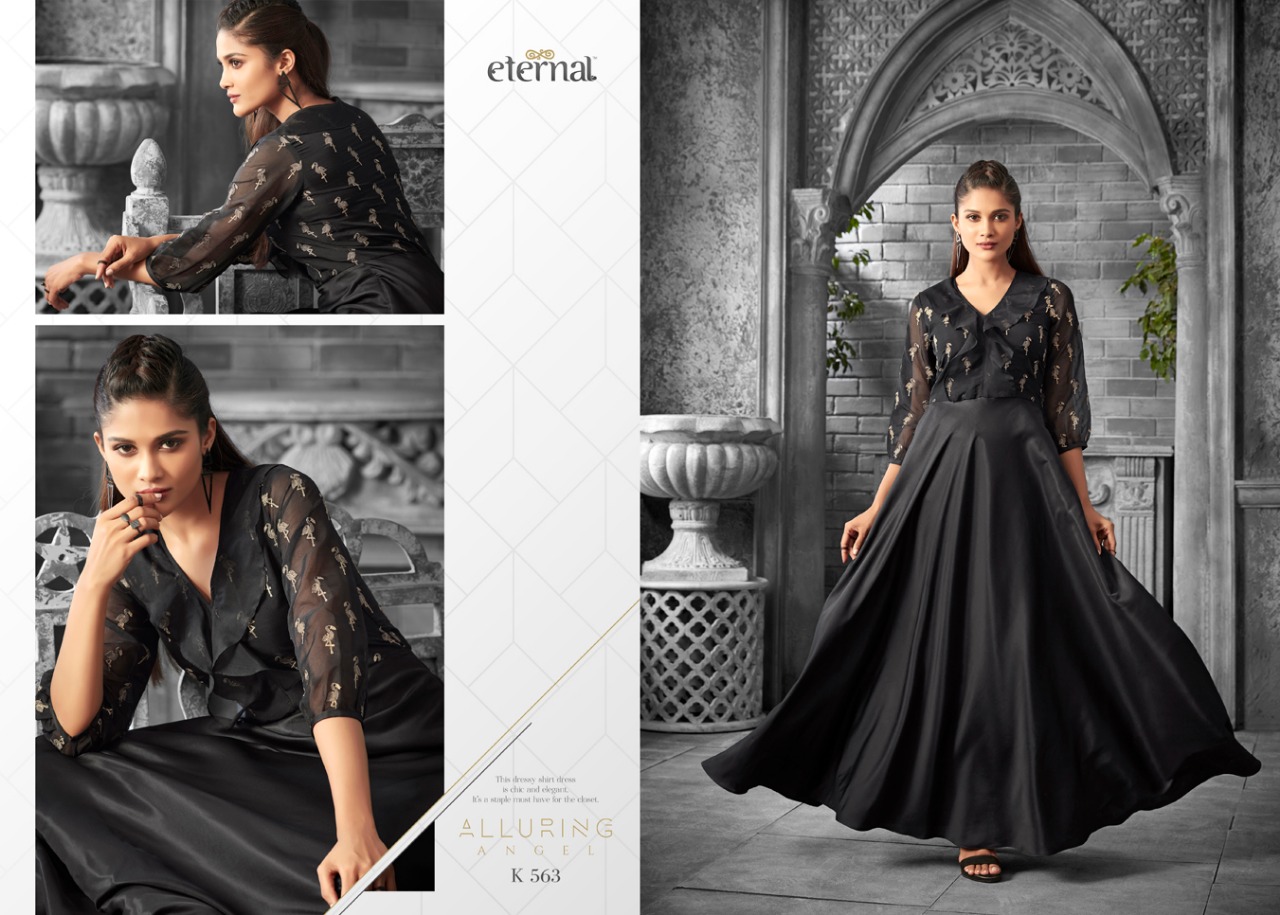 Eternal Launch the black stage Vol 5 designer special black colour gowns concept