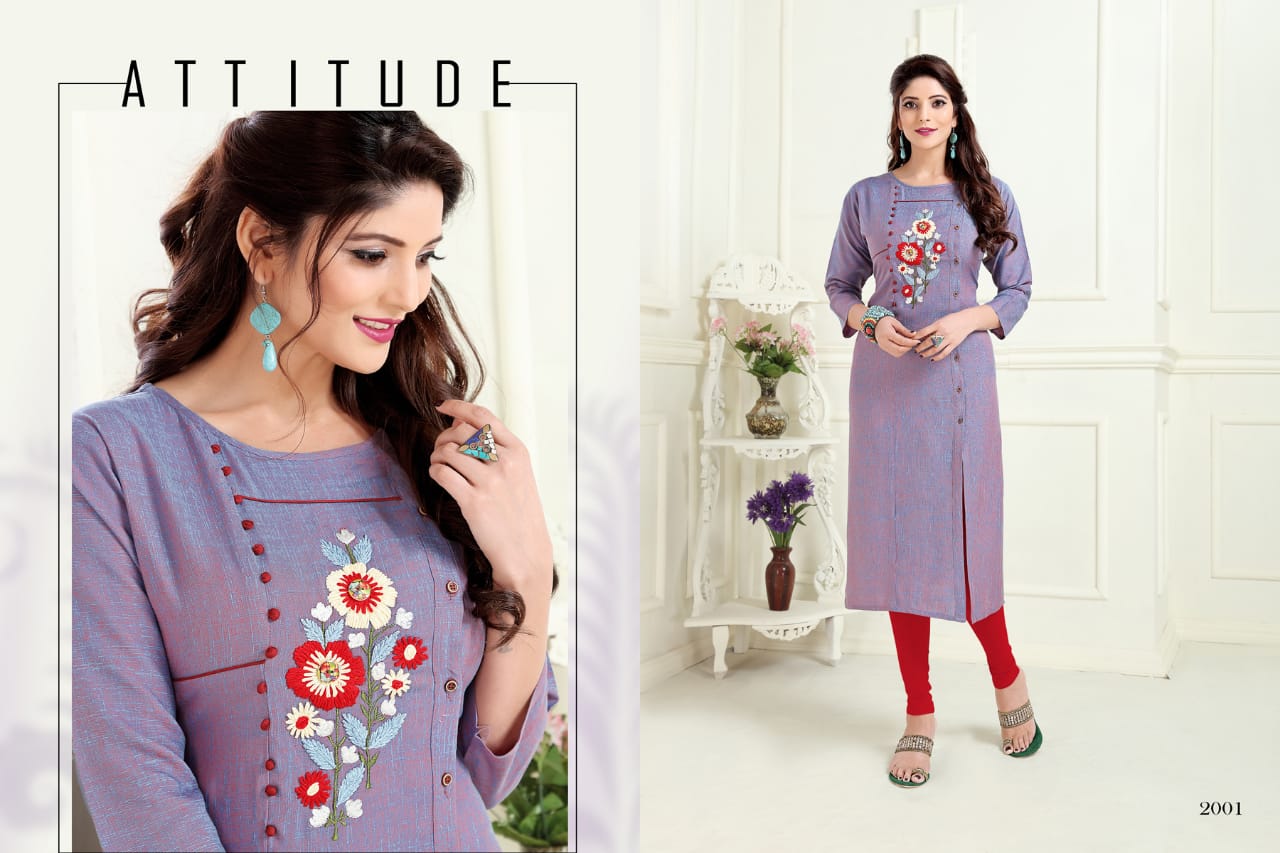 Amber presents flora Casual ready to wear kurtis collection