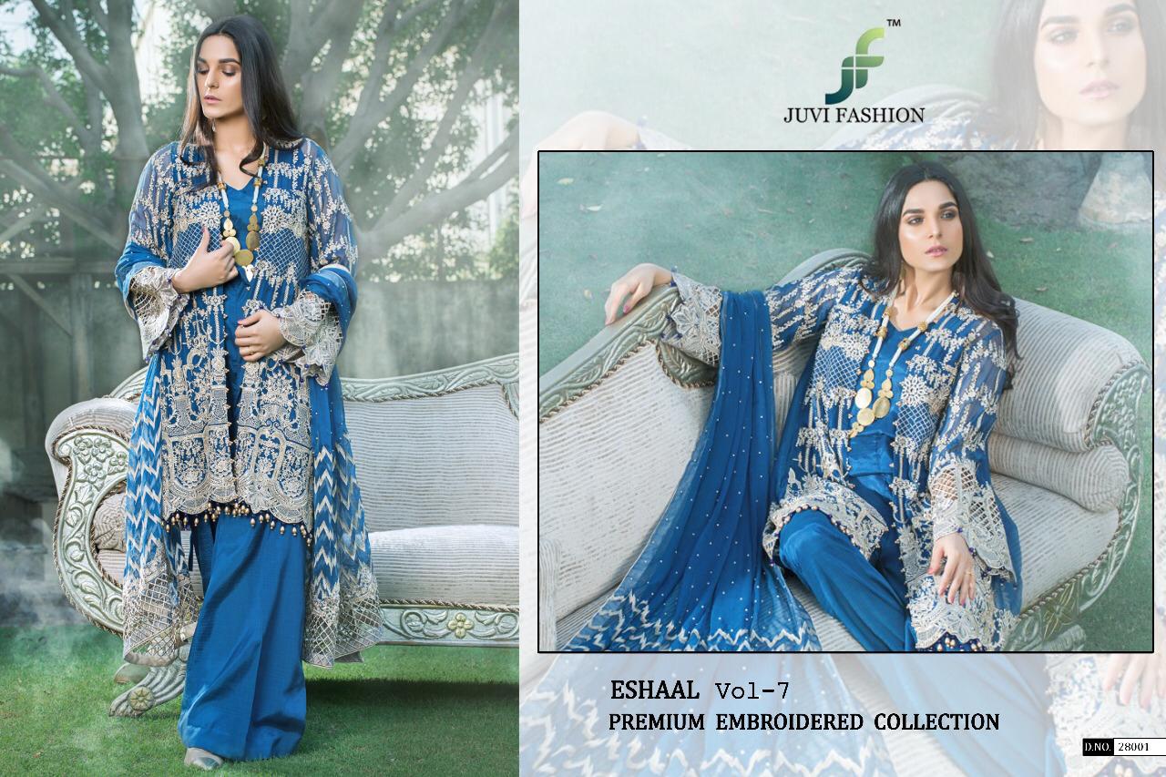 JUVI fashion launch eshaal vol 7 fancy collection of salwar kameez