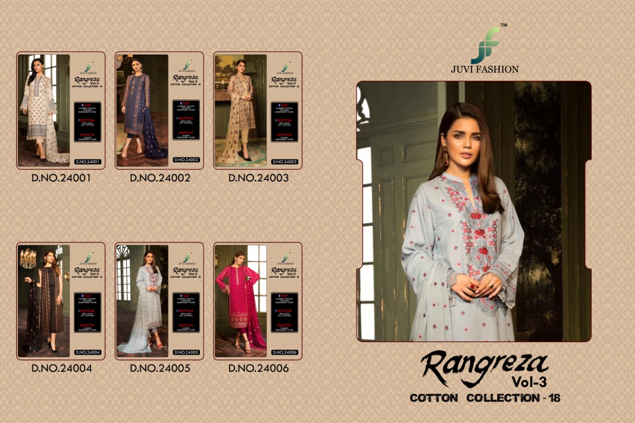 JUVI fashion Launch rangreza vol 3 pakistani concept of salwar kameez