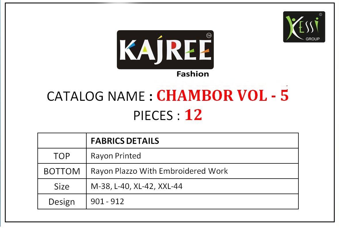 Kajree fashion chambor vol 5 simple casual collection of kurtis