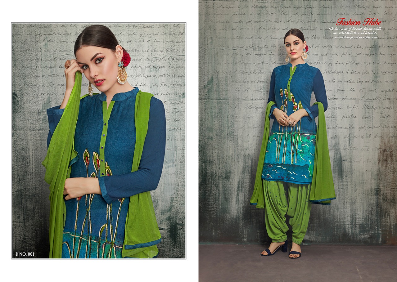 Kajree fashion royal by patiyala Vol 4 simple casual salwar kameez collection