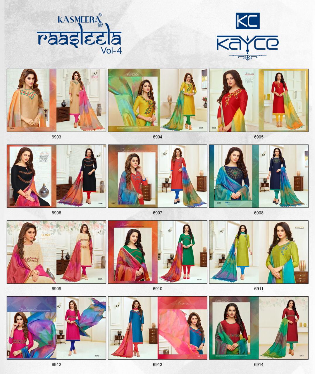 Kayce trendz rassleela vol 4 beautiful collection of salwar kameez collection