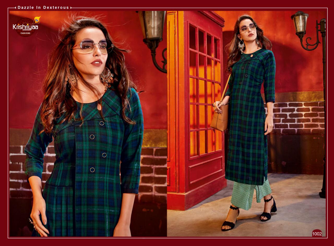Krishriyaa fashion dazzle vol 5 beautiful collection of kurtis