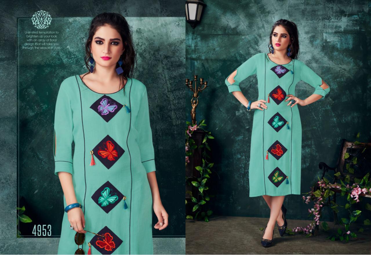 Krishriyaa fashion senses simple casual trendy look kurtis concept