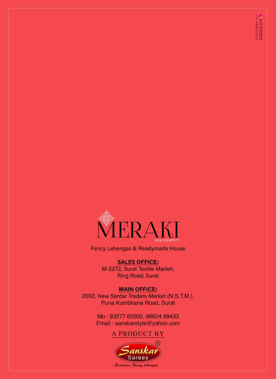 Meraki by rangat ready made party wear gowns collection
