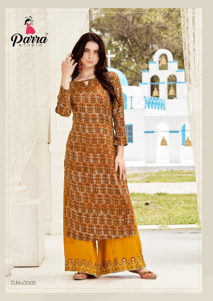 Parra studio JELLYFISH simple casual wear concept of Kurti with palazo
