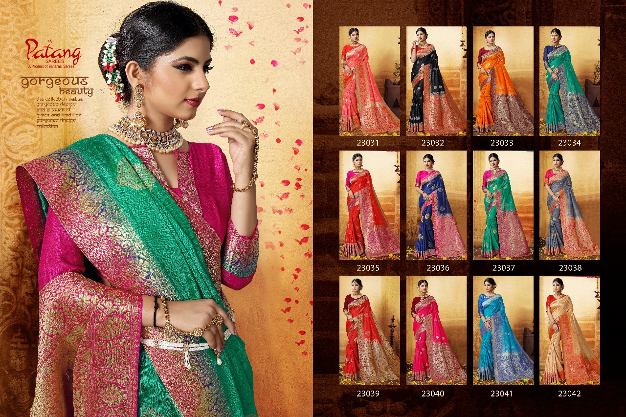 Patang kHWAAB beautiful rich look sarees collection