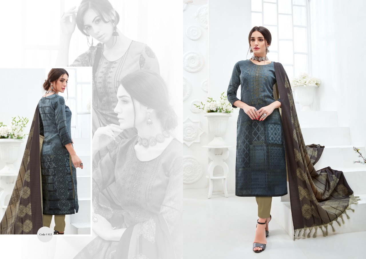 Poorvi designer jasmine simple casual printed salwar kameez collection