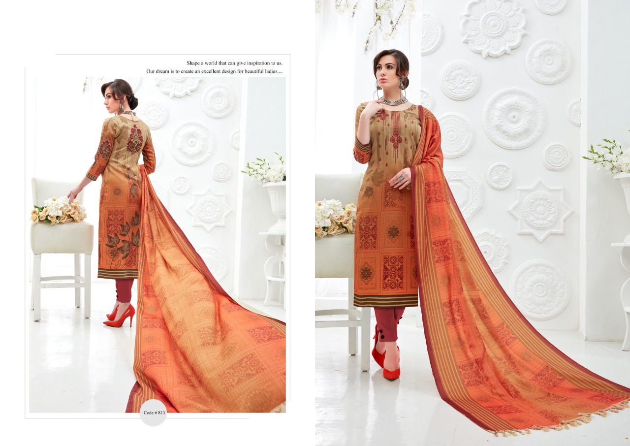 Poorvi designer jasmine simple casual printed salwar kameez collection
