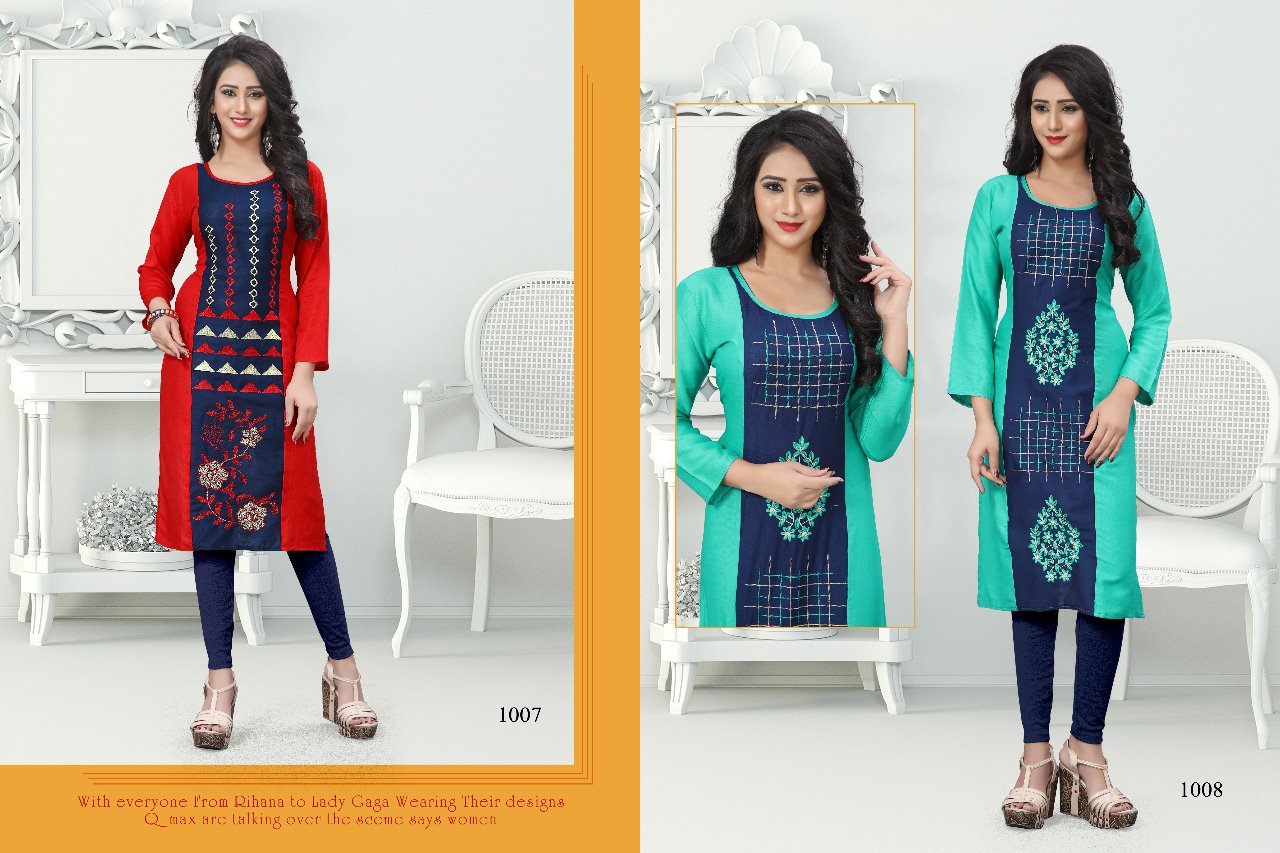 Poorvi designer sanjana vol 1 ready to wear kurtis collection