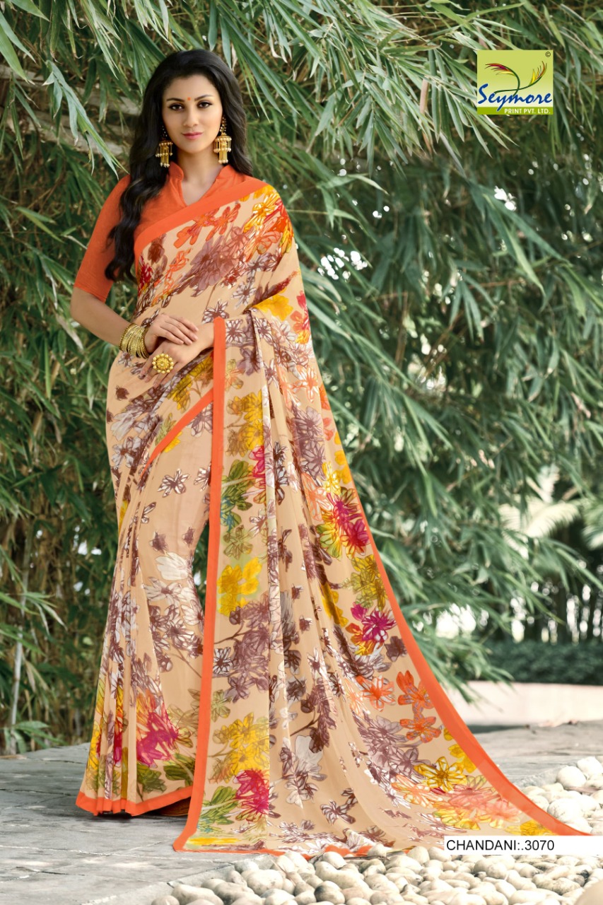 Seymore chandni 5 exclusive casual printed sarees collection