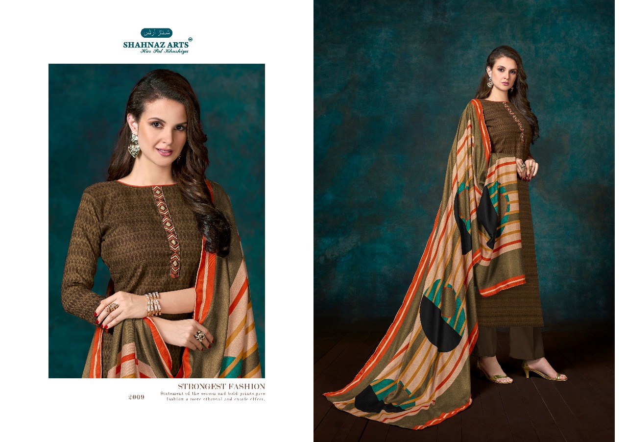 Shahnaz arts presenting inspire 2 simple printed casual wear salwar kameez collection