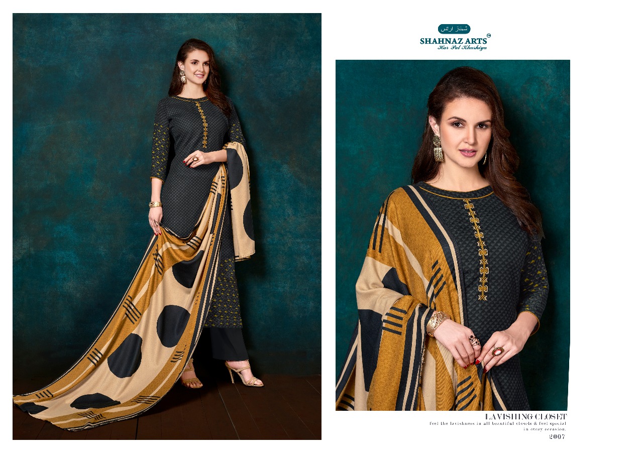 Shahnaz arts presenting inspire 2 simple printed casual wear salwar kameez collection