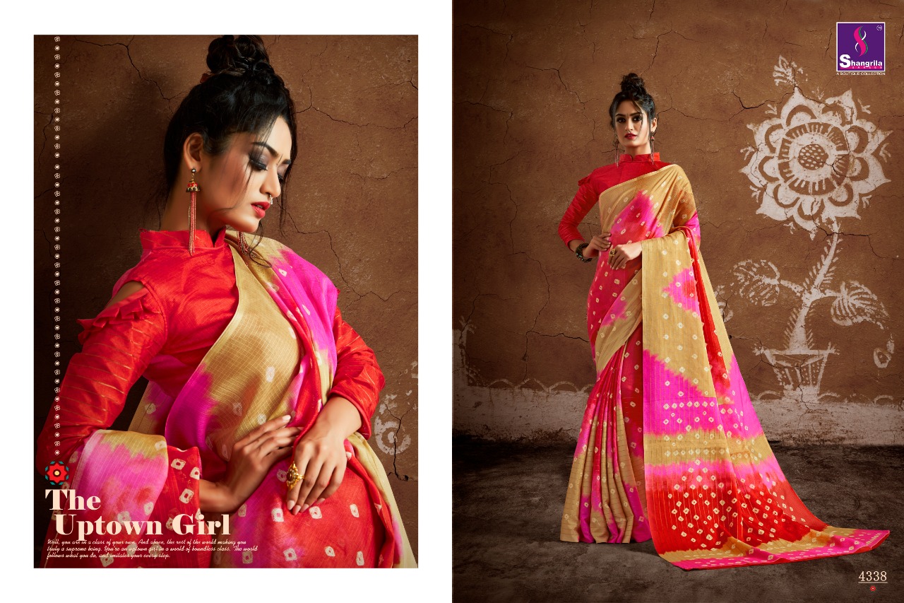 Shangrila launch rang Utsav vol 14 stylish printed sarees collection