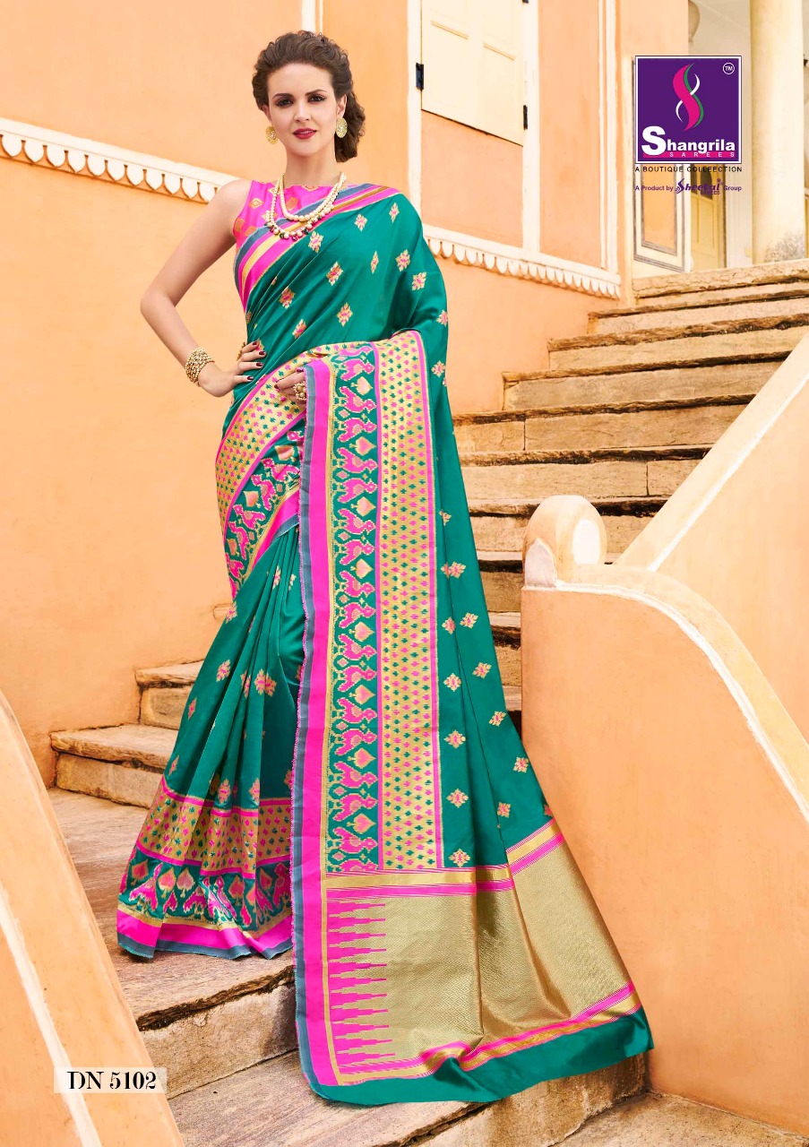Shangrila upasna silk beautiful rich look trendy silk Sarees collection