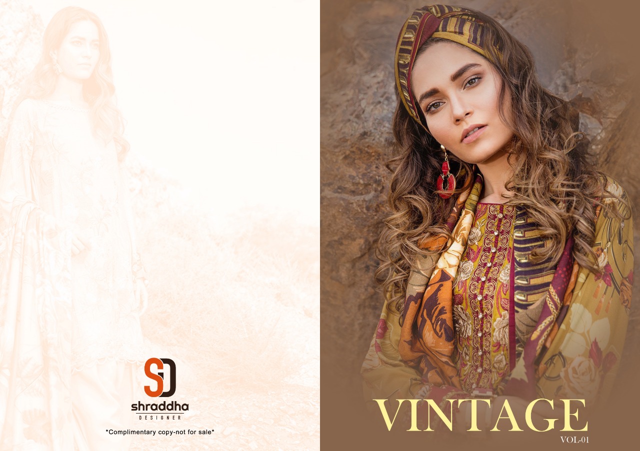 Sharaddha designer vintage vol 1 Exclusive fancy collection of salwar kameez