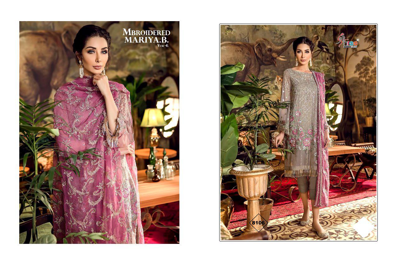 Shree fabs embroidered mariya.B vol 6 exclusive fancy collection of salwar kameez