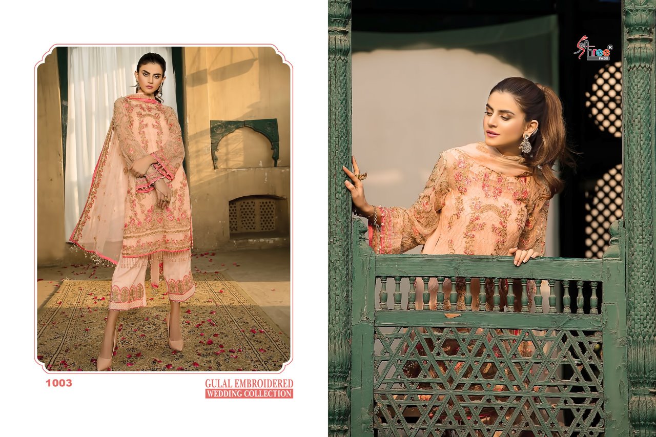 Shree fabs gulal embroidered wedding collection of fancy salwar kameez concept
