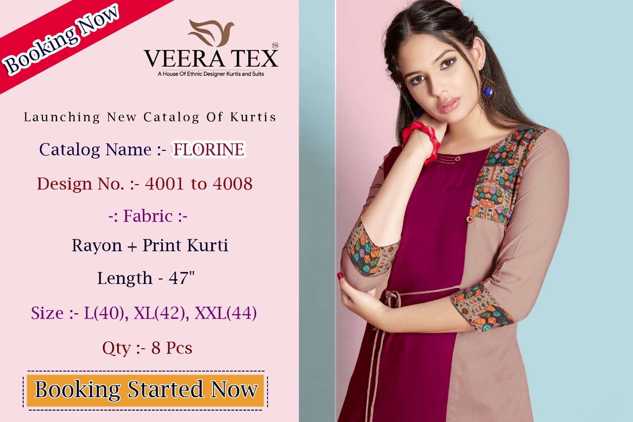 Veera tex florine straight Kurties Collection Suppliers