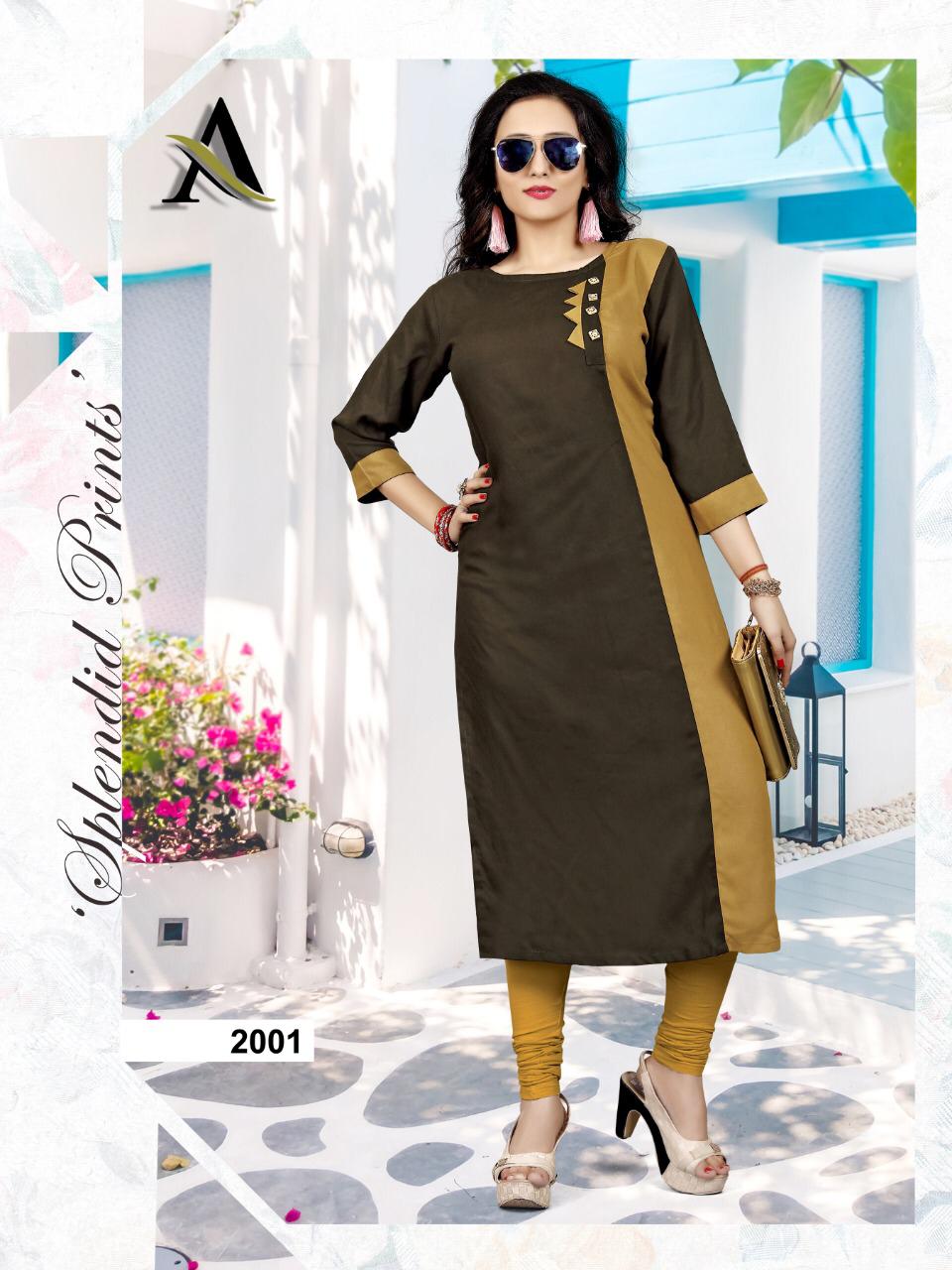 Aayna aayna vol 2 beautiful colour daily Wear fancy Kurties Collection