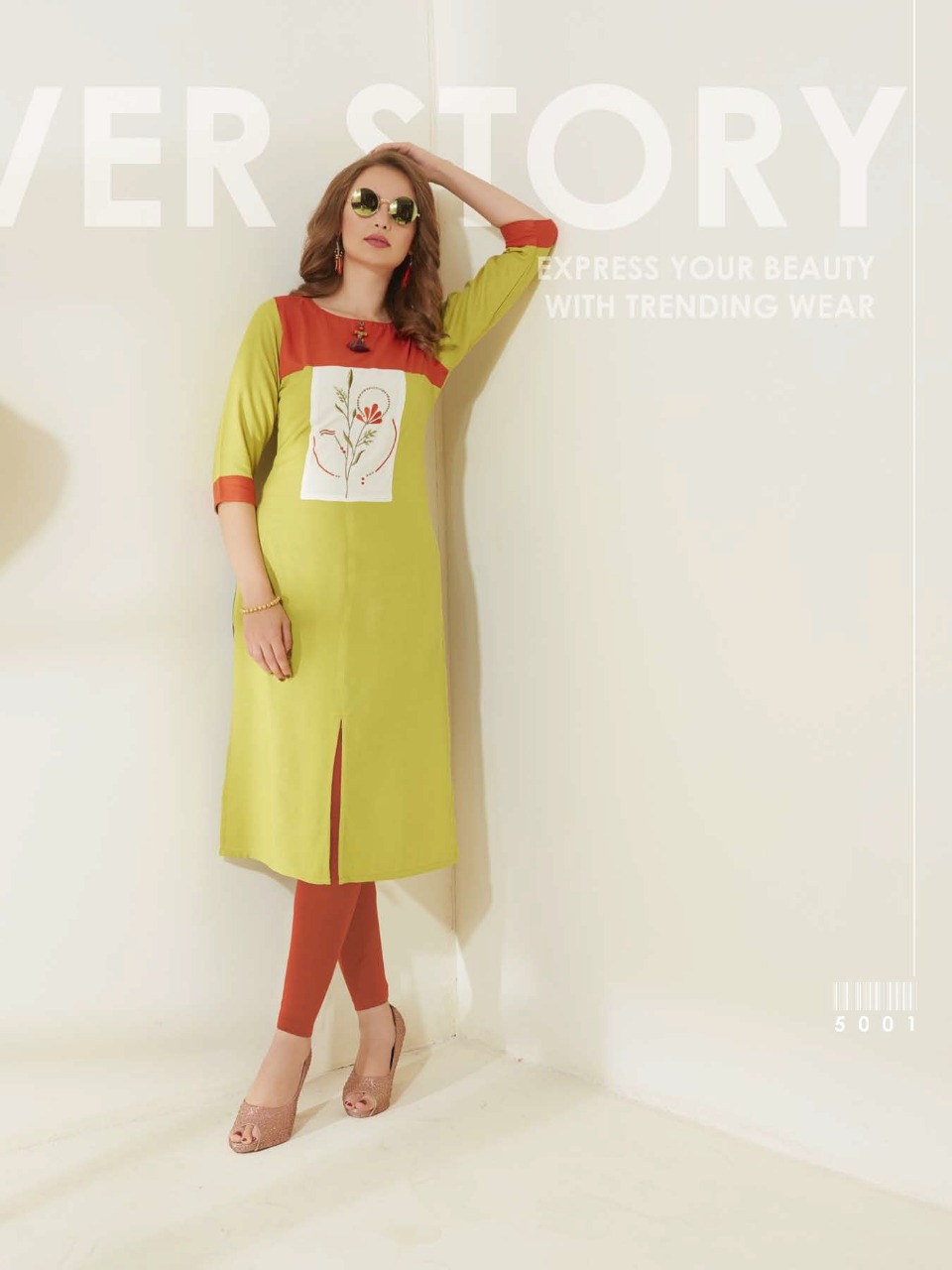 Amore vaarahi vol 5 simple ready to wear daily Kurties Collection Suppliers