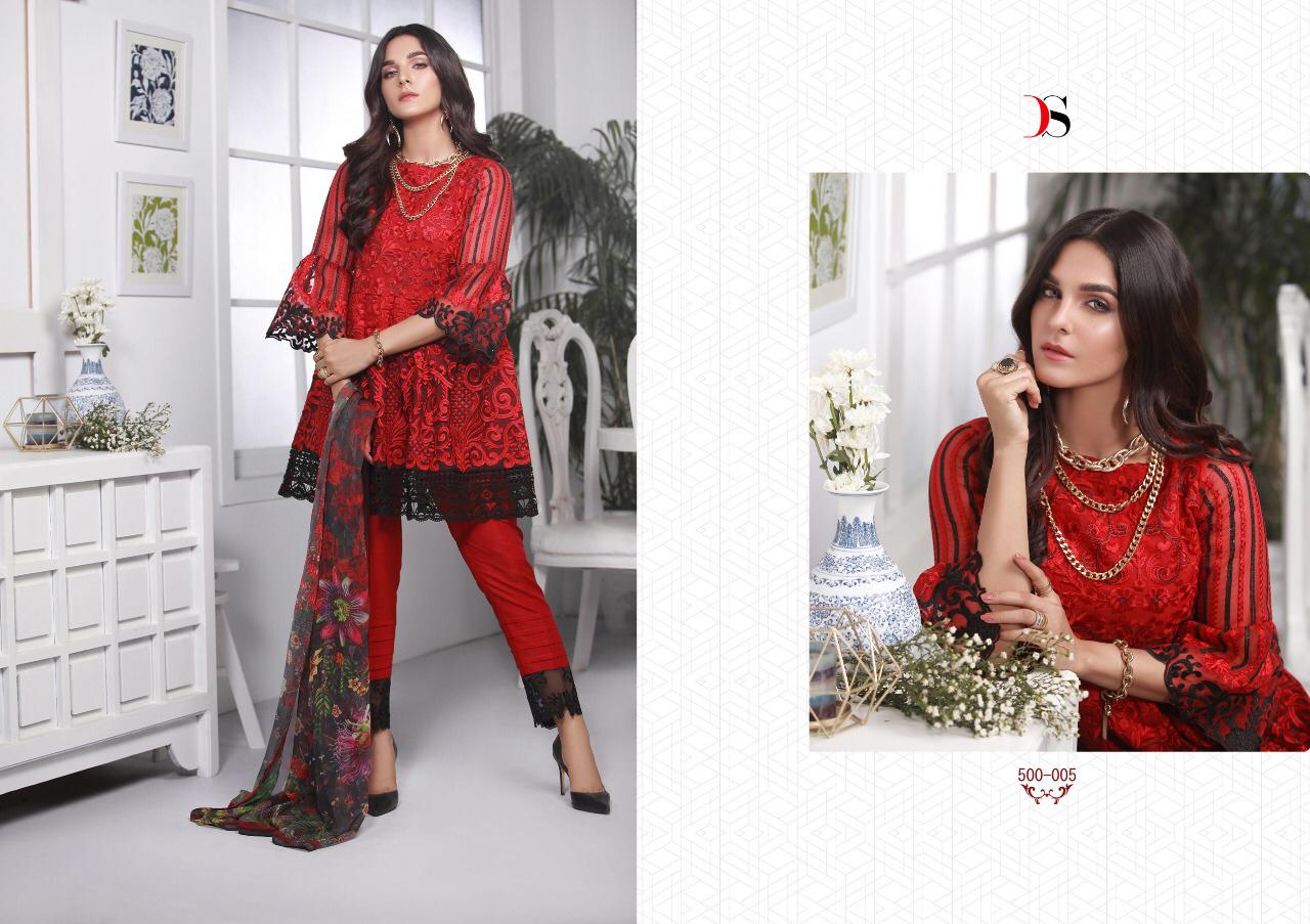 Deepsy suits marks 3 heavy embroidered salwar Kameez catalog