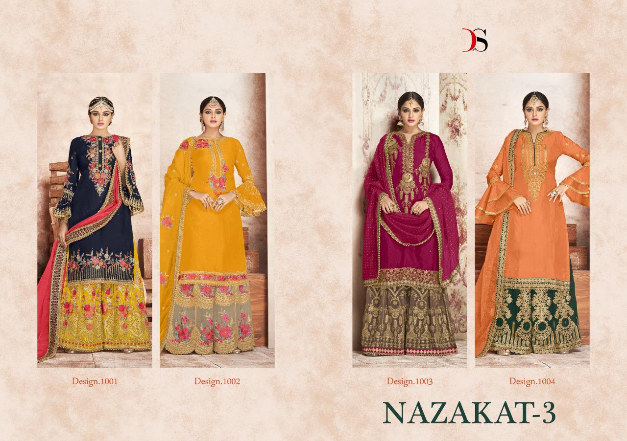 Deepsy suits nazakat 3 bridal wear salwar kameez with sarara collection