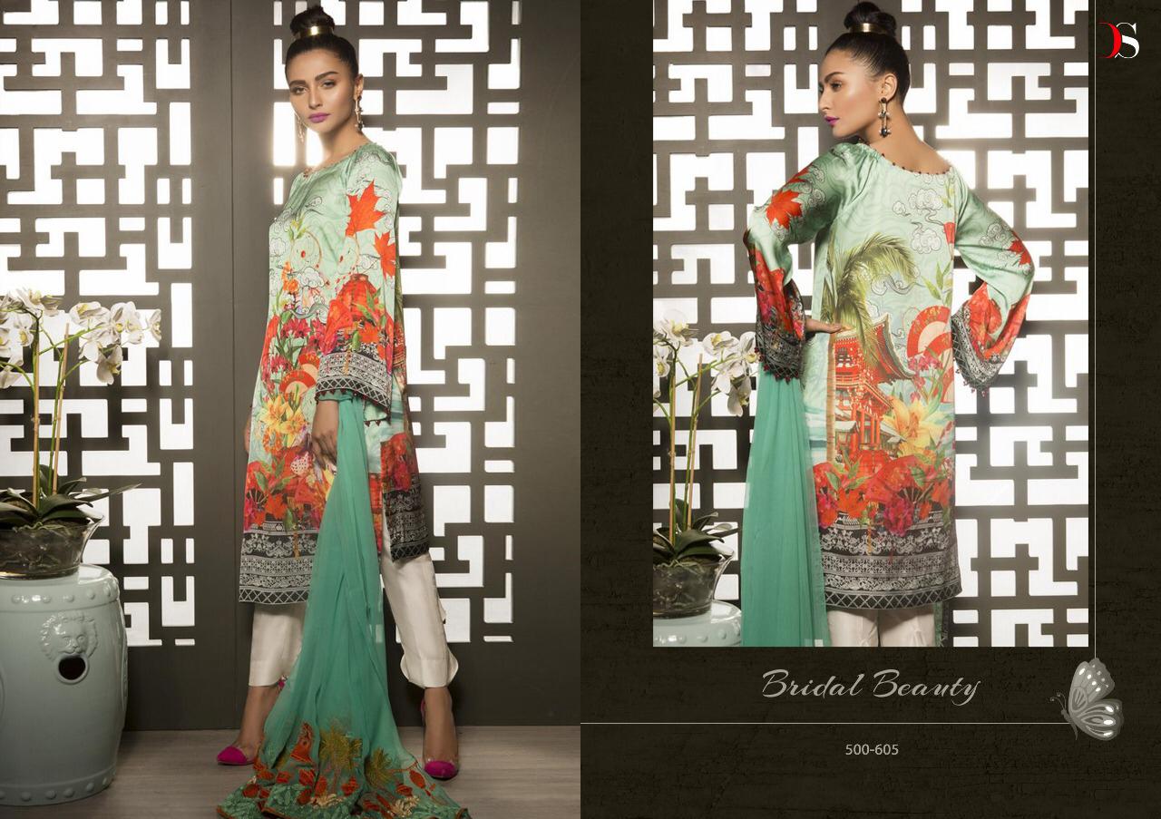 Deepsy Suits sapphire silk japan satin digital Printed Salwar kameez