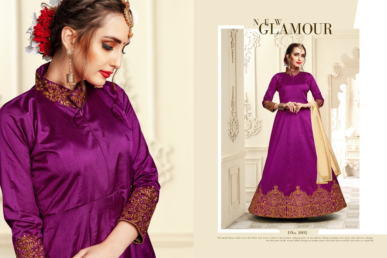 Ib nx Trendz vol 2 heavy embroidered readymade Gown Catalog