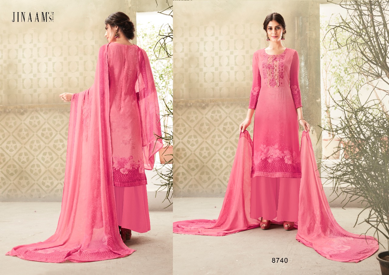 Jinaam dress afreen designer digital printed Salwar kameez Collection