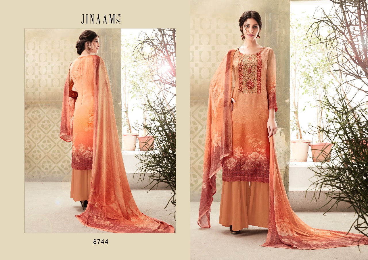 Jinaam dress afreen designer digital printed Salwar kameez Collection
