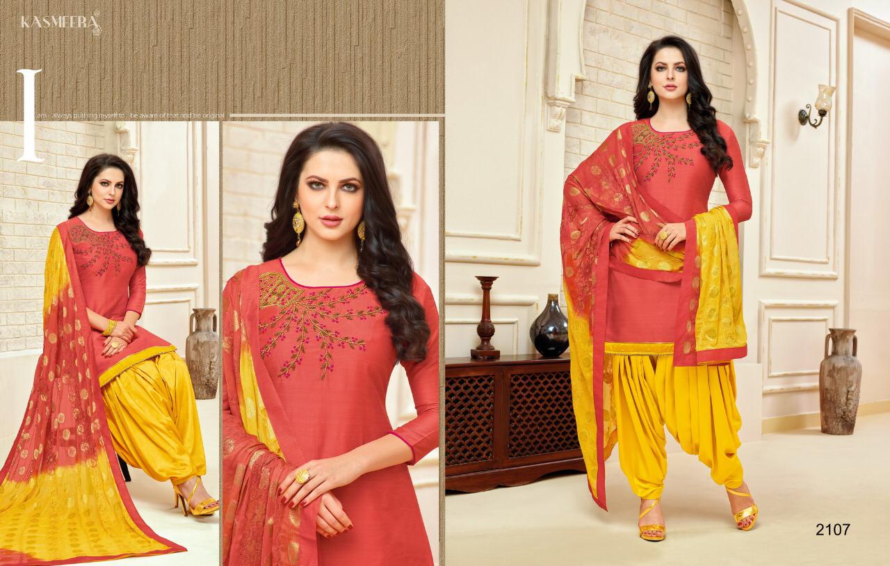Kasmeera simmba patiyala stylish casual wear Salwar Kameez catalog
