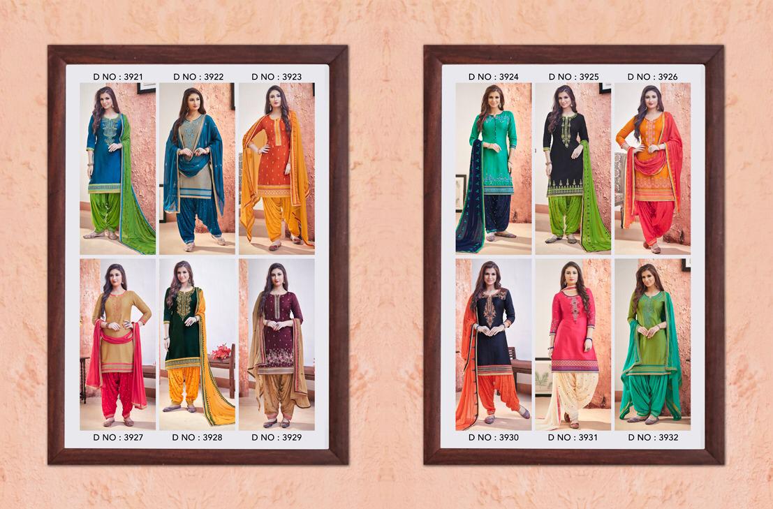 Kessi Fabrics patiala house 68 beautiful Colours ethnic patiala suits collection
