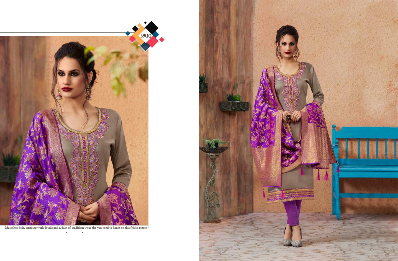 Kessi Fabrics virasat cotton embroidered designer salwar Kameez collection