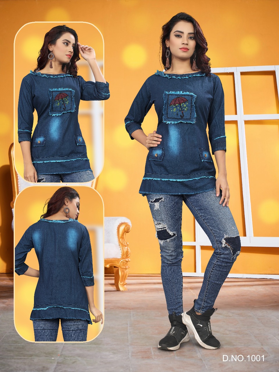 Liyaz creation lexi fancy wear denim Tunics catalog