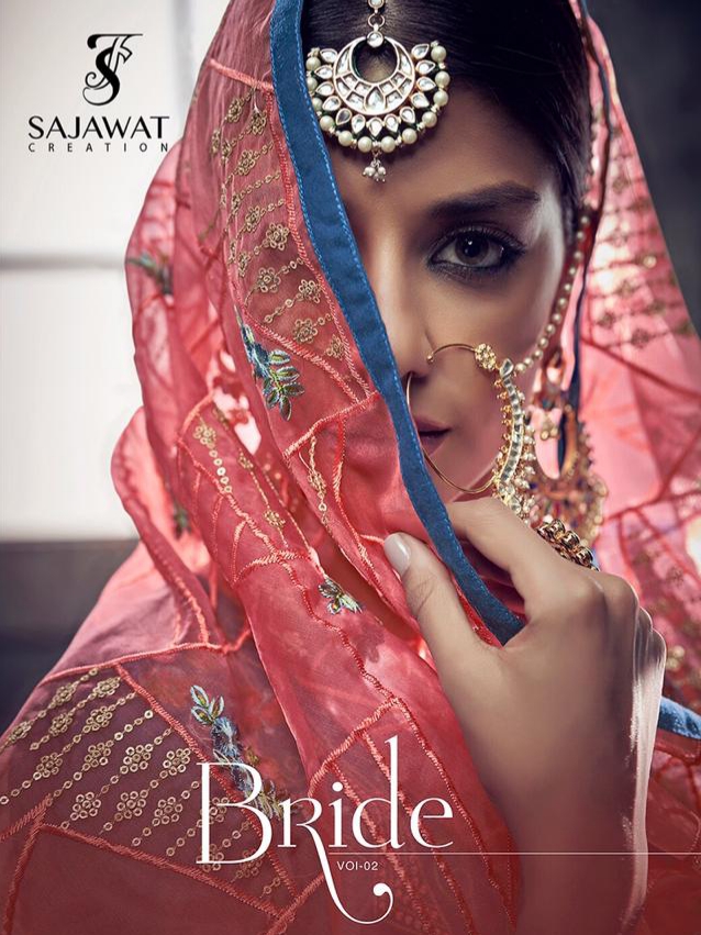 Sajawat Bride vol 2 ethnic anarkali designer Stylish wear heavy embroidered salwar Kameez ready to wear
