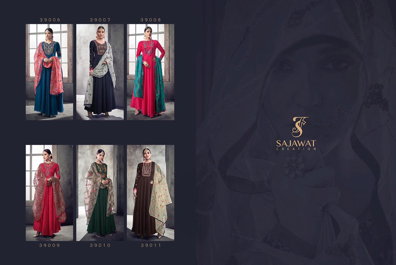 Sajawat Bride vol 2 ethnic anarkali designer Stylish wear heavy embroidered salwar Kameez ready to wear