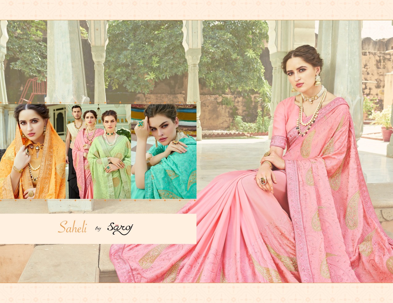 Saroj saheli Indian Traditional Wear stylish sarees Collection